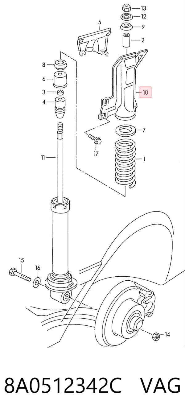  8A0512342C VAG