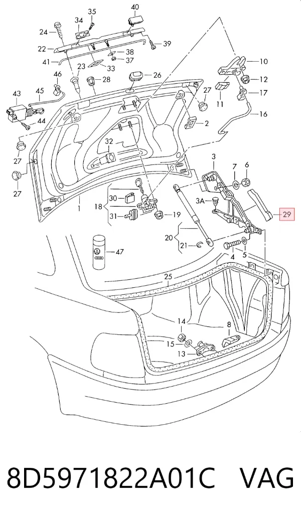  8D5971822A01C VAG
