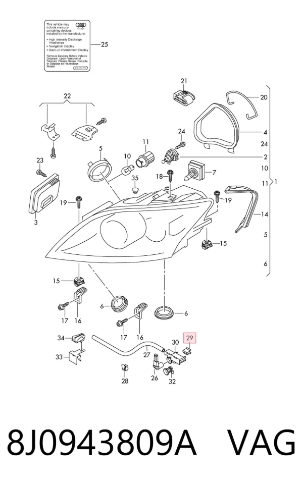  8J0943809A VAG