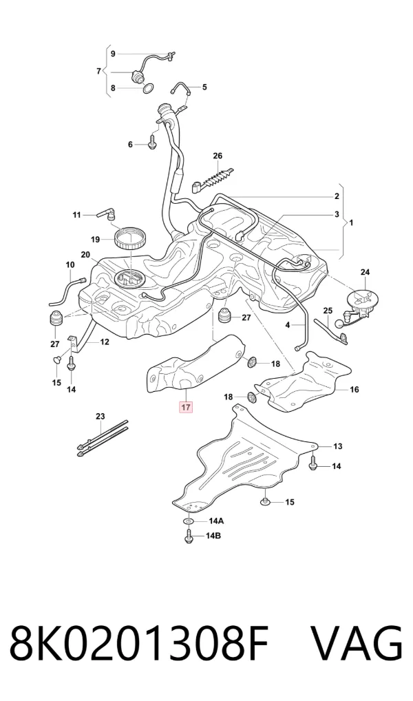  8K0201308F VAG
