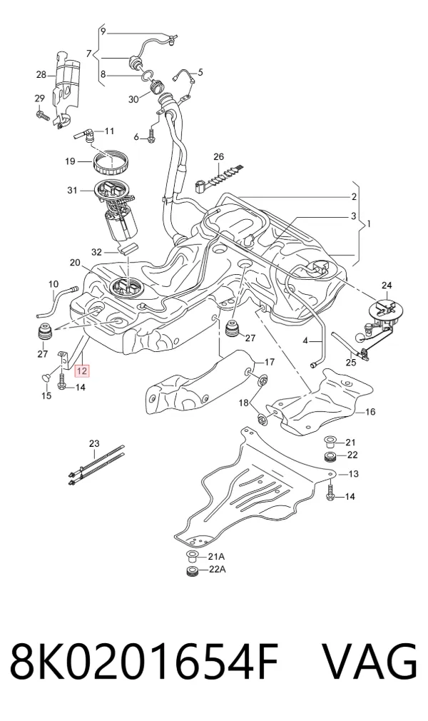  8K0201654F VAG