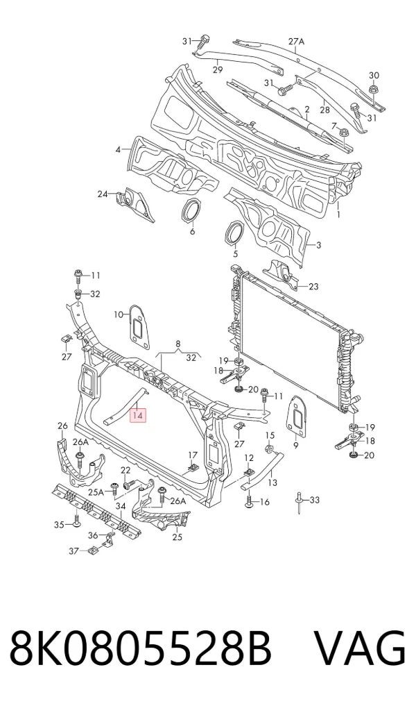  8K0805528B VAG