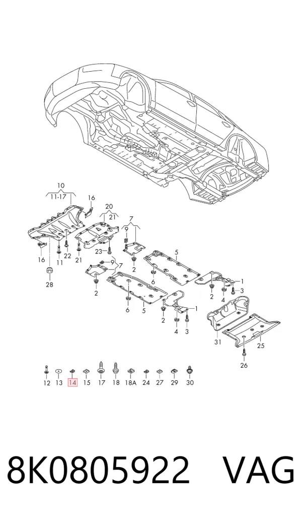  8K0805922 VAG