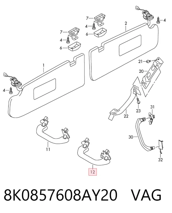  8K0857608AY20 VAG