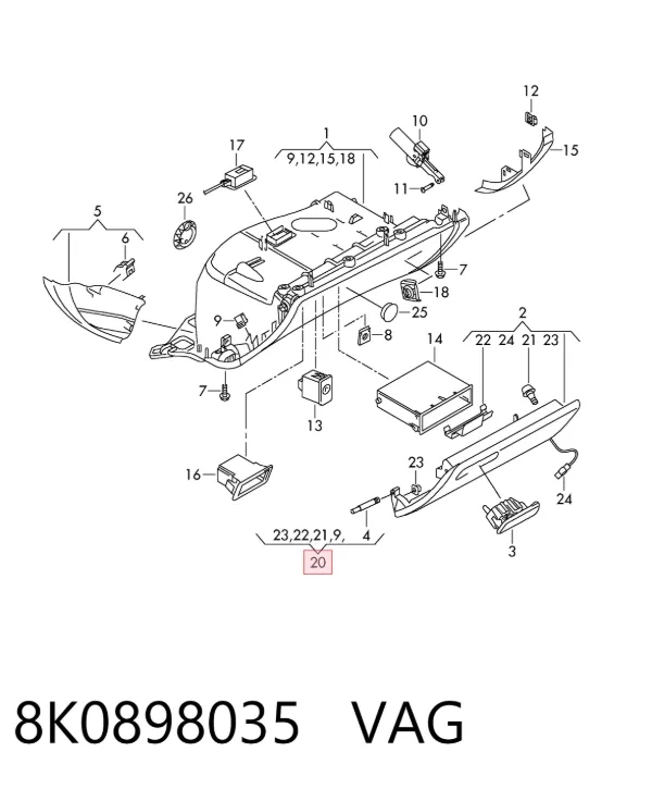  8K0898035 VAG