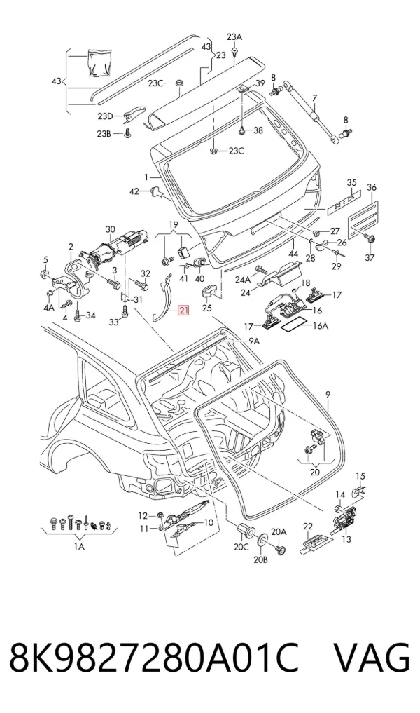  8K9827280A01C VAG