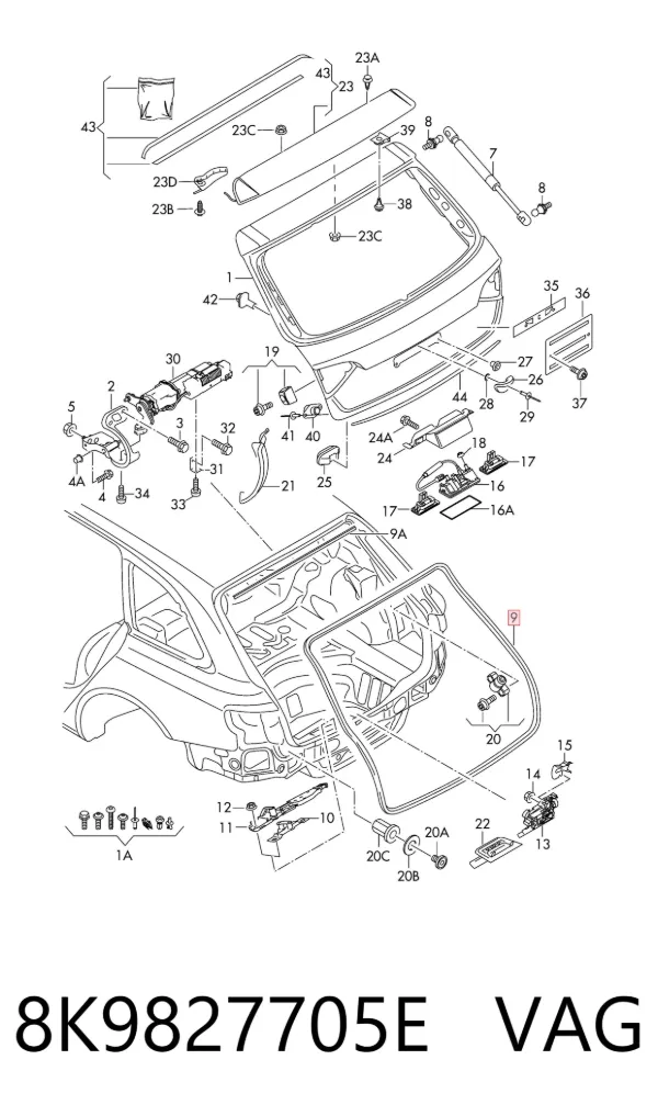  8K9827705E VAG
