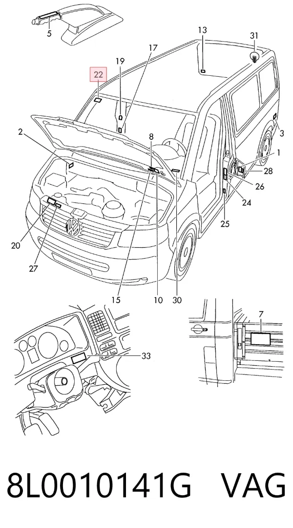  8L0010141G VAG