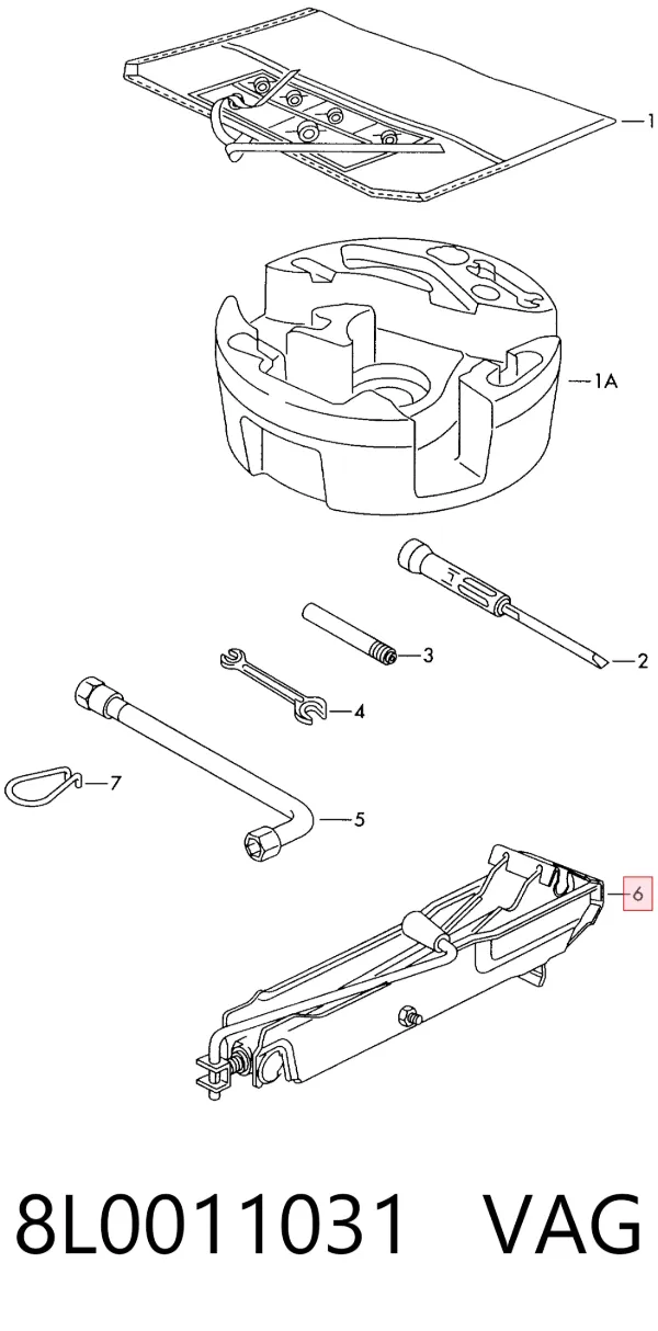 Macaco 8L0011031 VAG