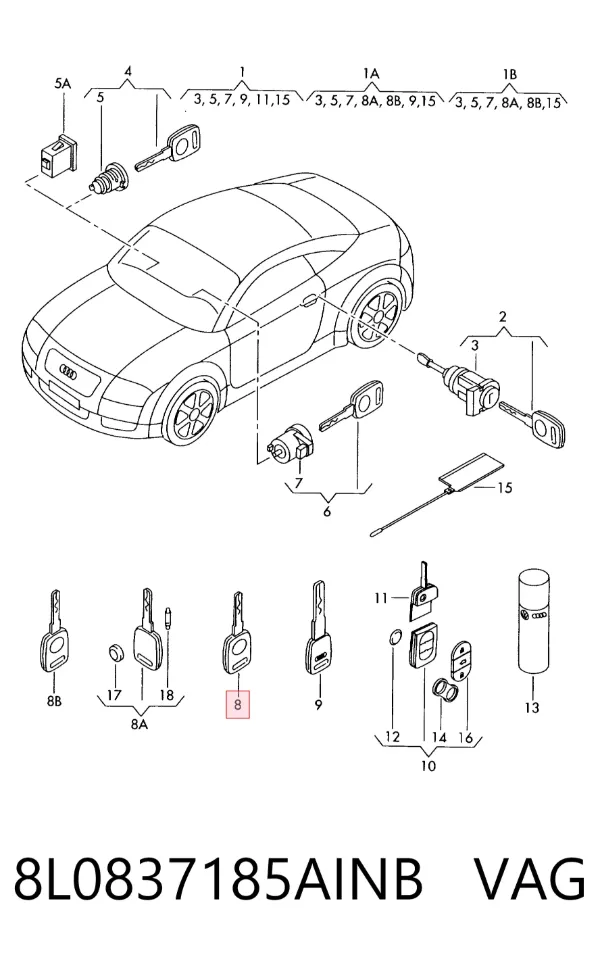  8L0837185AINB VAG