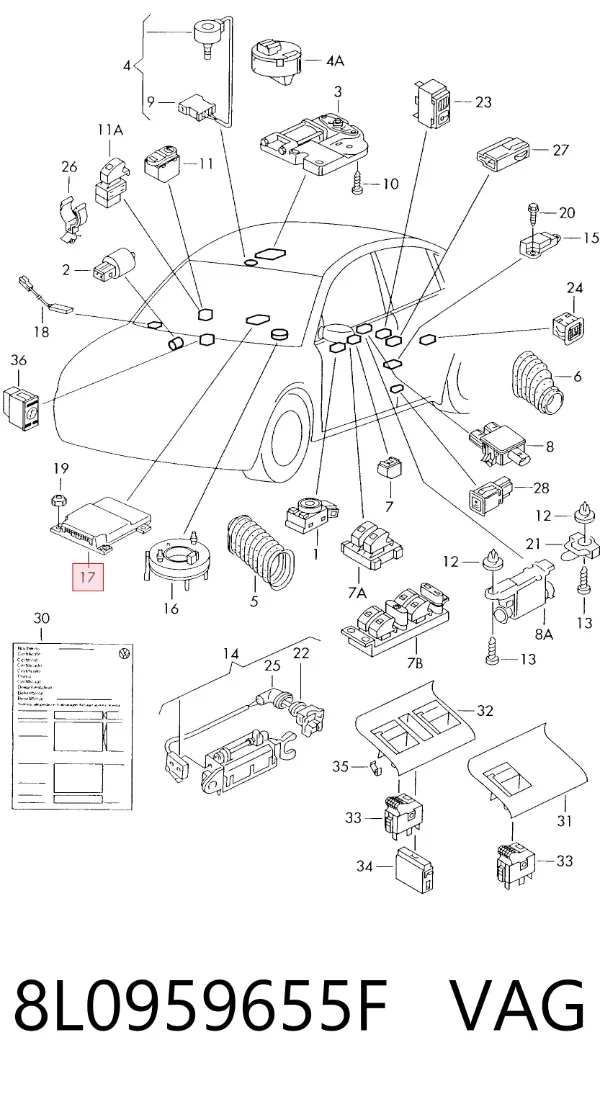  8L0959655F VAG