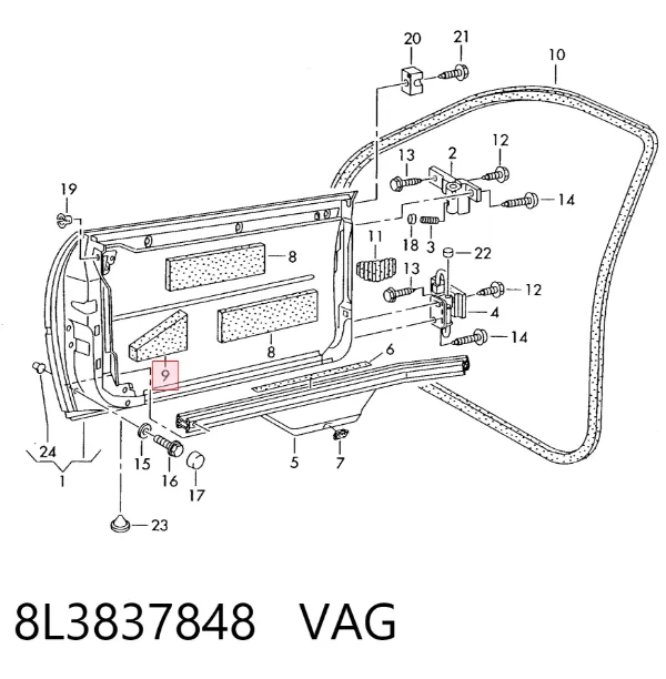  8L3837848 VAG