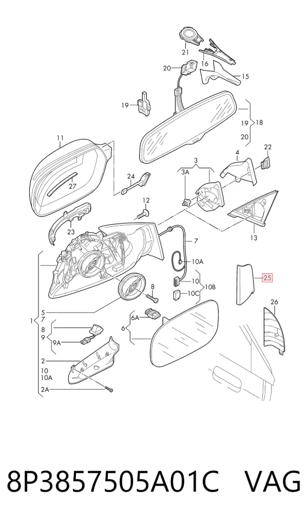  8P3857505A01C VAG