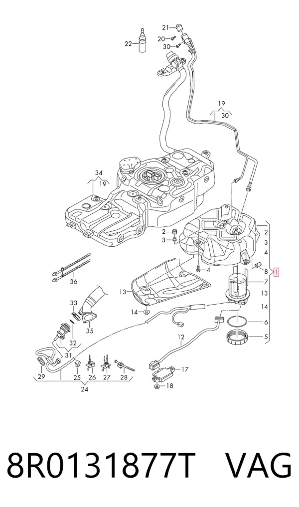 Tanque AD BLUE 8R0131877T VAG