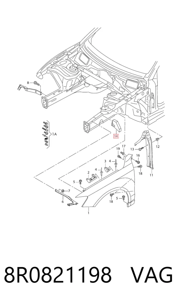  8R0821198 VAG