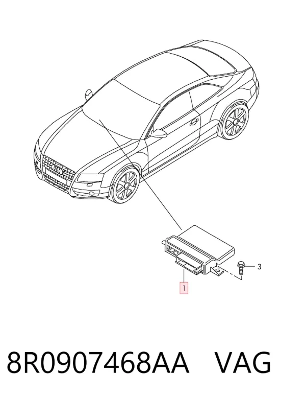 Módulo "Interface de diagnóstico" 8R0907468AA VAG