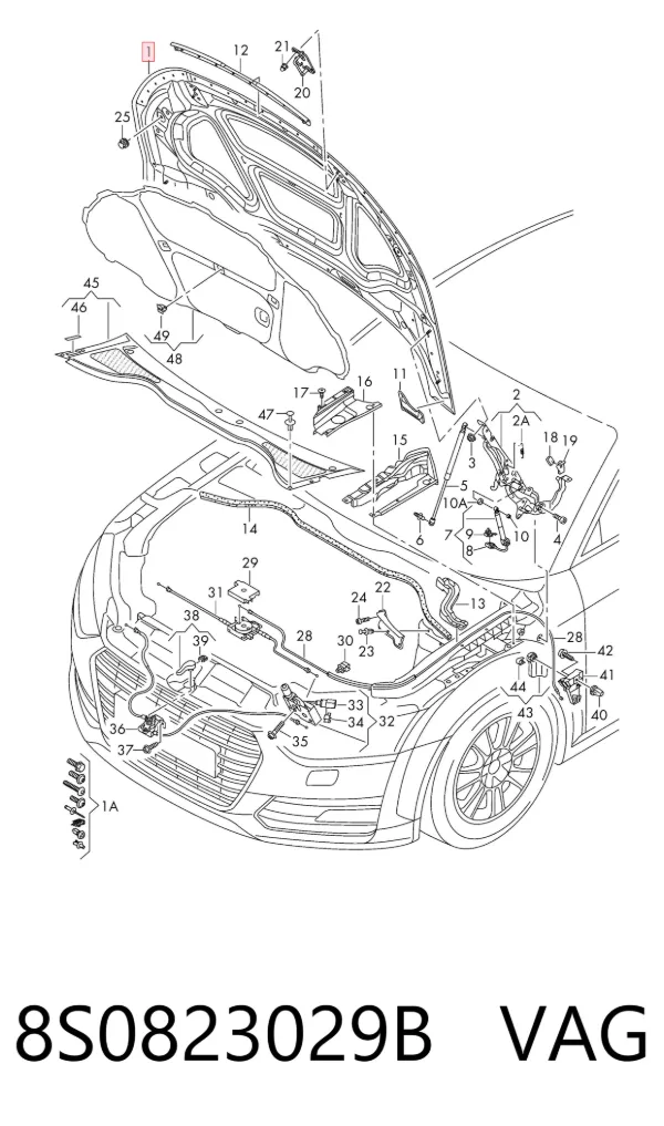 Capota 8S0823029B VAG