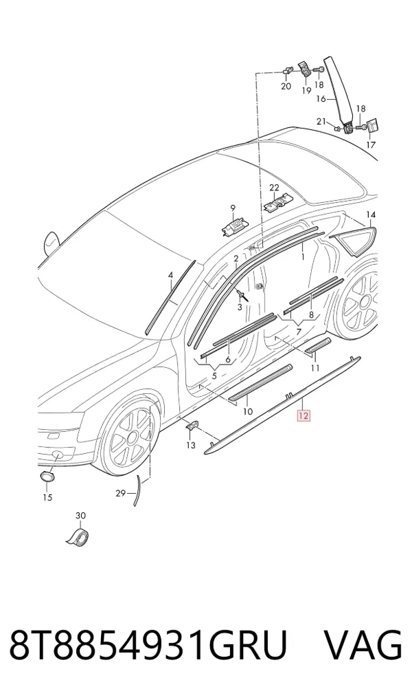  8T8854931GRU VAG