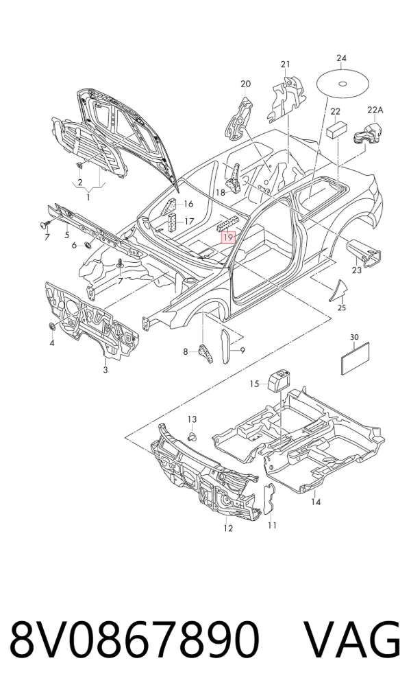  8V0867890 VAG