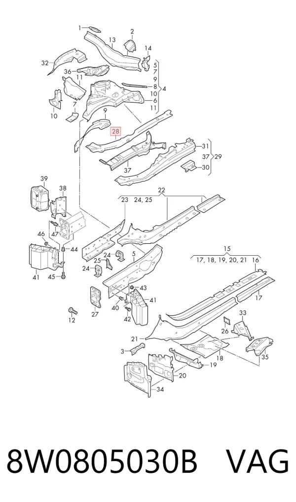  8W0805030B VAG