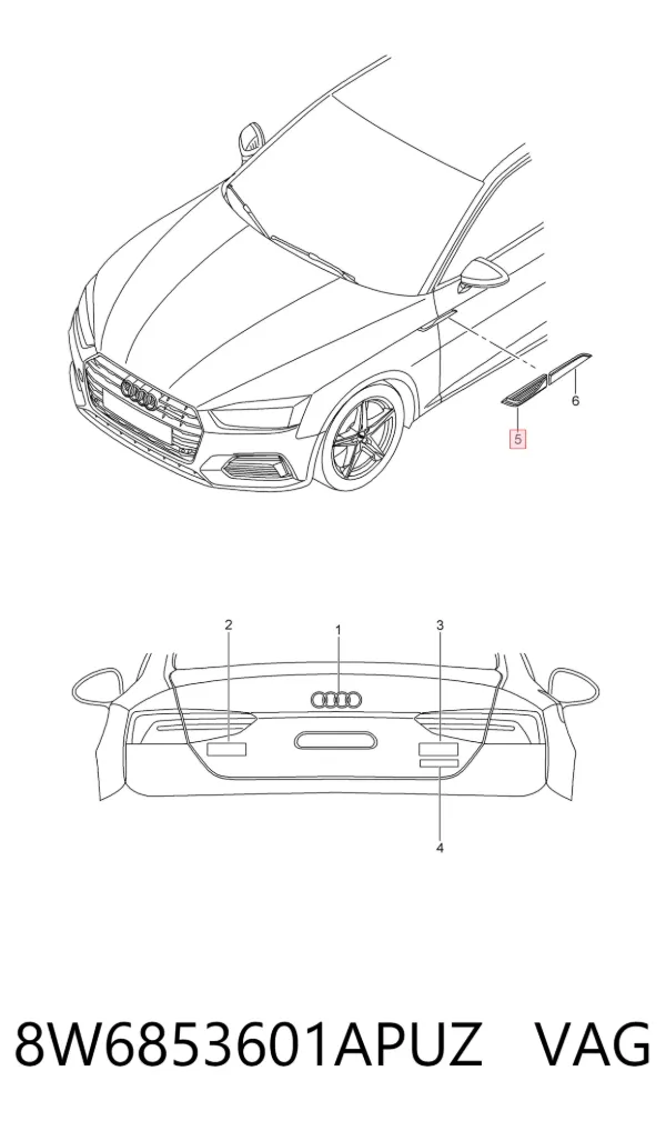  8W6853601APUZ VAG