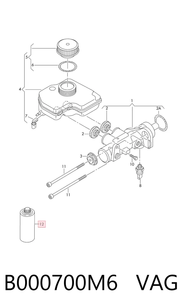 Fluido de freio B000700M6 VAG
