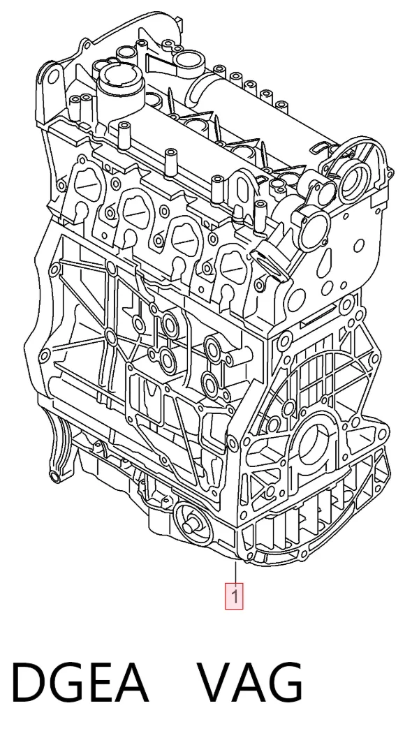 Motor montado DGEA VAG
