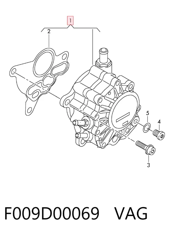 Bomba de combustível de tandem F009D00069 VAG