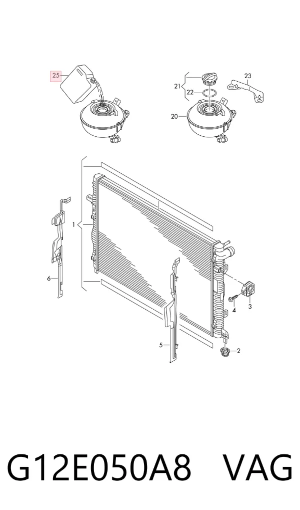 Fluido de esfriamento G12E050A8 VAG