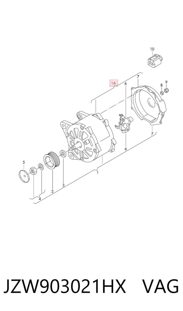 Gerador JZW903021HX VAG