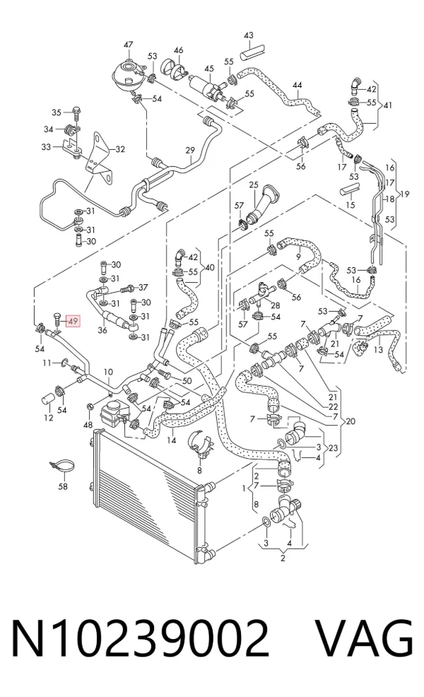 Parafuso N10239002 VAG