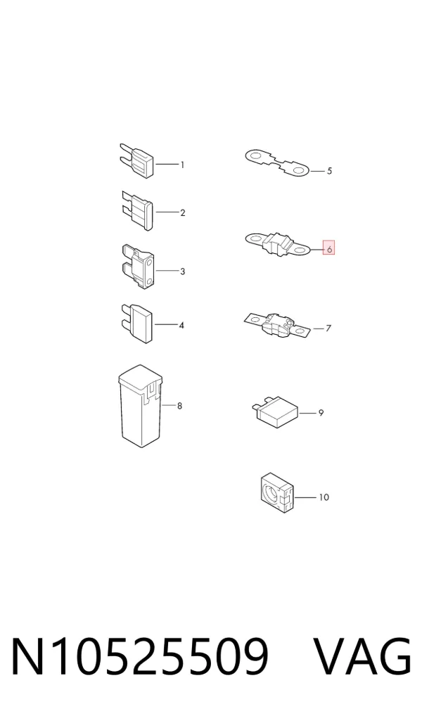 Dispositivo de segurança N10525509 VAG