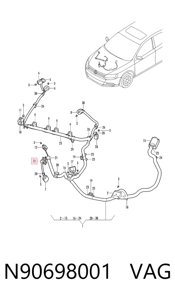  N90698001 VAG