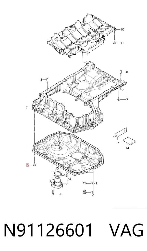 Parafuso N91126601 VAG
