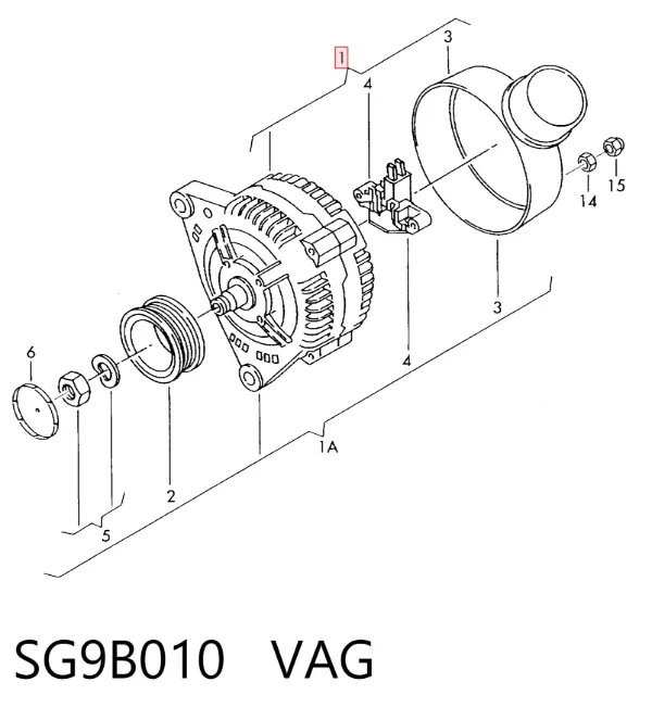 Gerador SG9B010 VAG