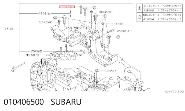  010406500 Subaru