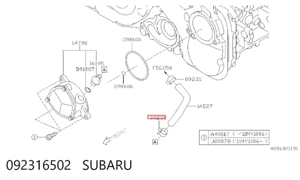  092316502 Subaru