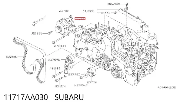  11717AA030 Subaru