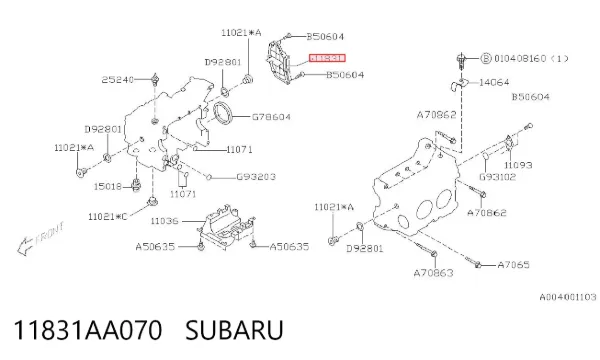  11831AA070 Subaru
