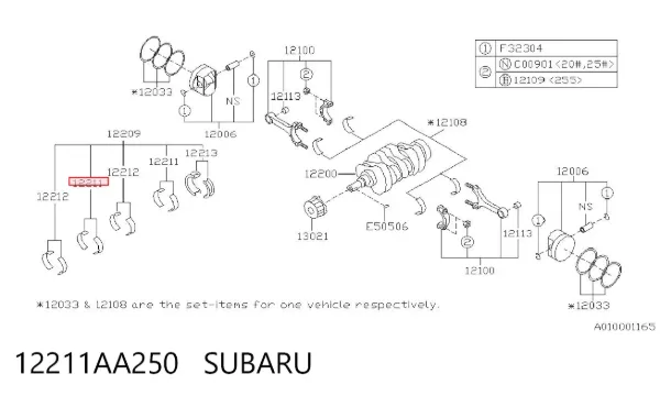  12211AA250 Subaru