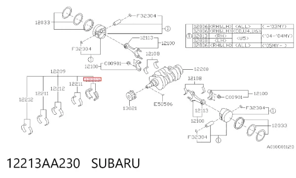  12213AA230 Subaru