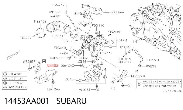  14453AA001 Subaru