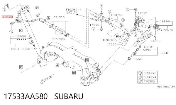  17533AA580 Subaru