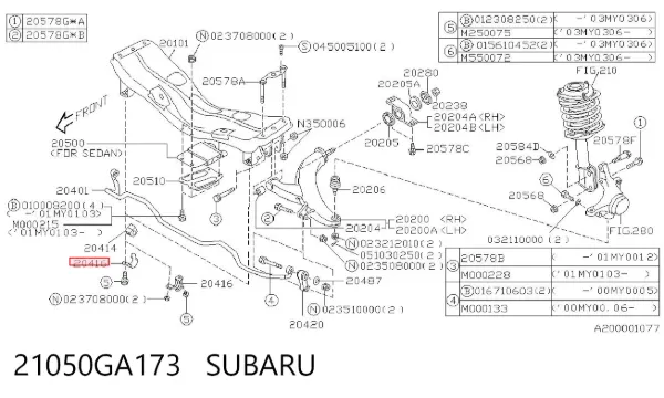  21050GA173 Subaru