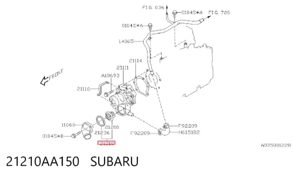 Termostato 21210AA150 Subaru