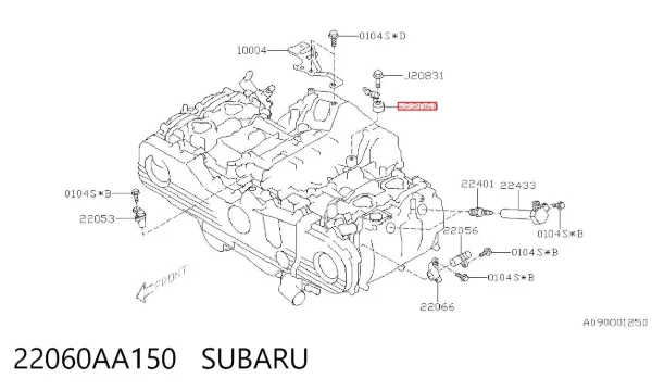 Sensor de detonação 22060AA150 Subaru