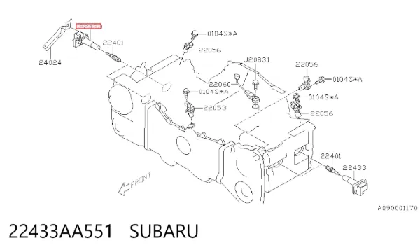 Bobina de ignição 22433AA551 Subaru