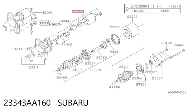  23343AA160 Subaru