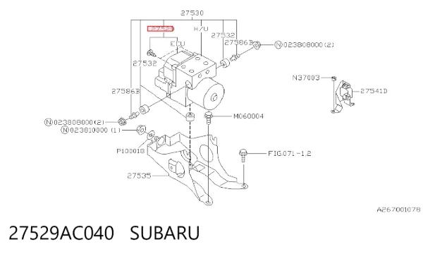  27529AC040 Subaru