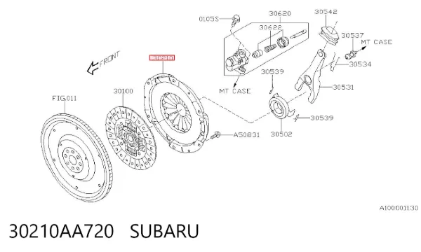 Cesta de embraiagem Subaru Outback III
